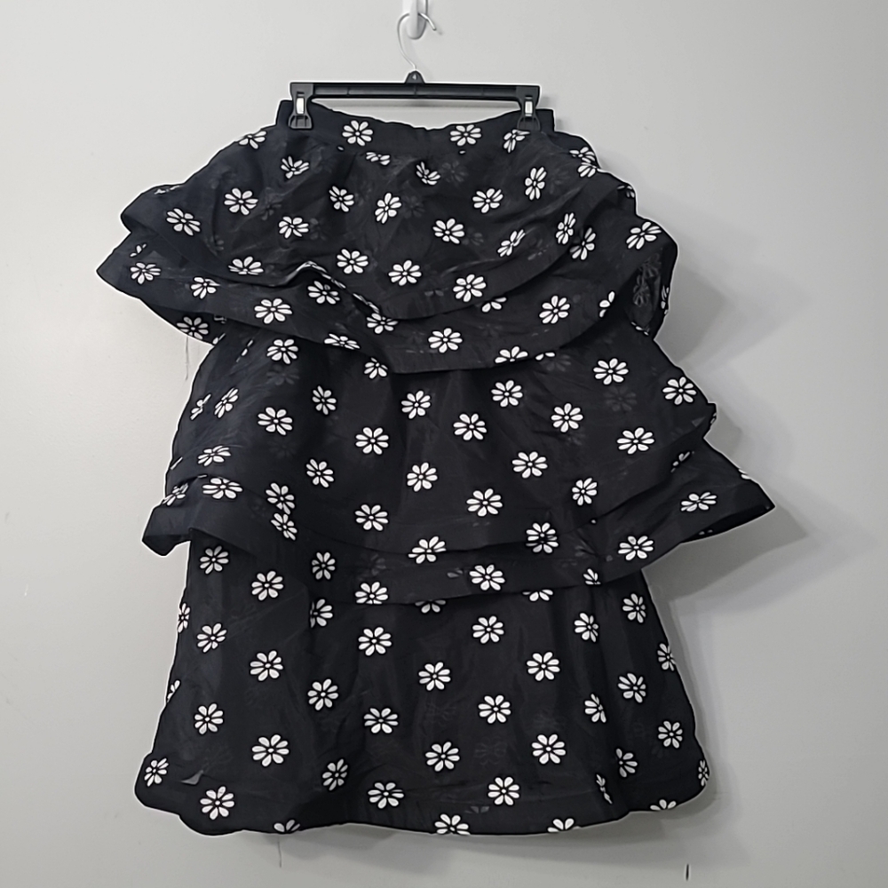 Buru Teagan Tiered Floral Coordinating Midi Skirt - Picture 4 of 11